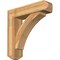 Ekena Millwork Thorton Craftsman Rough Sawn Bracket w/ Offset Brace, Western Red Cedar, 8"W x 32"D x 32"H BKT0806X32X32THR04RWR - alternate 1